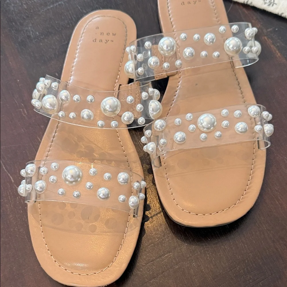 A New Day Women's Sandals with Pearl Details - Picture 3 of 6